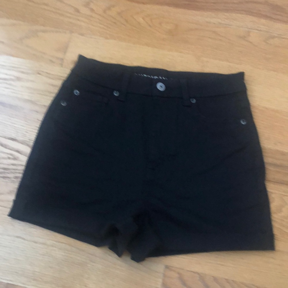 Women American Eagle Black Jean Shorts